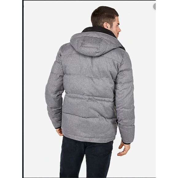 NEW NWT $198 Hooded Water-resistant Tech Parka Gray Full Zip Coat SZ XXL MENS - Picture 3 of 4